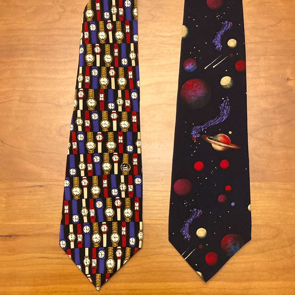 Ties- Time & Space Patterned